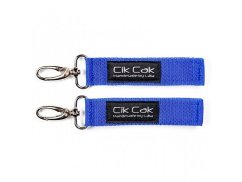 Úchyty Cik Cak se stříbrnou karabinou - Modrá.