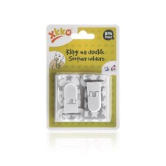KIKKO Klipy na cumlík (2ks) - Little Stars - Silver