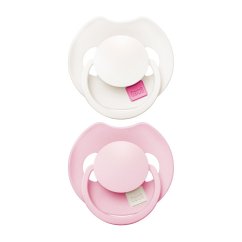 LOVI Silikónový dynamický cumlík PRIME Tutti Frutti 0-6m 2ks - Rose/Rose Cream