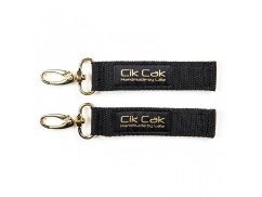 Úchyty Cik Cak so zlatou karabinou - Čierna.