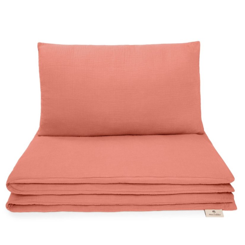 Mušelínové povlečení Maceshka Nature - marsala.