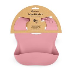 PETITE&MARS Bryndák silikonový Take&Match 6m+ - Dusty Rose