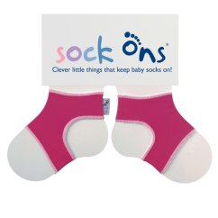 KIKKO Sock Ons Držák ponožek Classic - Jasná červená 0-6 m