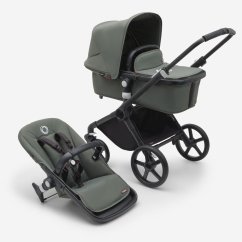 BUGABOO Fox Cub Kompletný kočík - ČIERNA/ZELENÁ