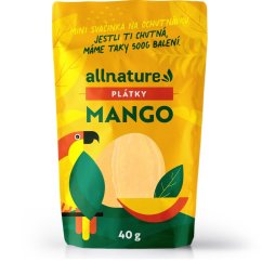 ALLNATURE sušené Mango plátky - plátky 40 g