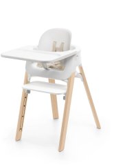 STOKKE® Steps™ Jedálenská stolička - Biela / Prírodná