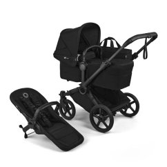 BUGABOO Donkey 6 súrodenecký/dvojčatový kočík - BLACK/HERITAGE BLACK