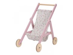 LITTLE DUTCH Kočárek pre bábiky golfky drevené Pink - golfky drevené Pink