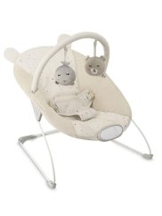 MOMI Vibračné lehátko s melódiami GLOSSY - béžové